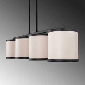 Candeeiro de Teto Way – Preto e Branco – 107 x 20 x 68 cm
