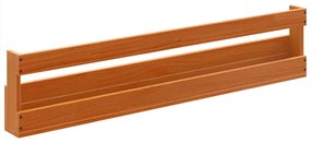 Sapateiras parede 2 pcs 110x8,5x23,5 cm pinho maciço castanho