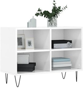 Móvel de TV 69,5x30x50 cm derivados de madeira branco brilhante