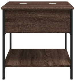 Mesa centro 70x50x50 cm deriv. madeira/metal carvalho castanho