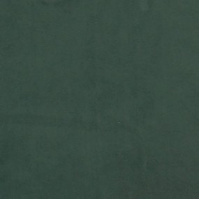 Cama com molas/colchão 200x200 cm veludo verde-escuro