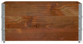 Colares p/ paletes 3 pcs 120x80cm madeira pinho maciça castanho
