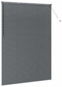 Persiana de Janela Cinzento-escuro 155 x 220 cm Alumínio