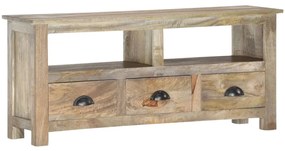Móvel de TV 110x30x50 cm madeira de mangueira maciça