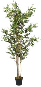 Árvore de bambu artificial 1380 folhas 200 cm verde