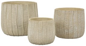CONJUNTO DE FLOCOS CACHEPOT 3 PEÇAS CM 30,5X27-25X22,2-19,5X18