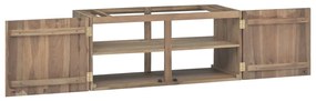 Armário de parede p/ casa de banho 90x39x40 cm teca maciça