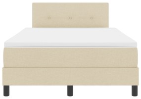 Cama Box com Colchão Creme 120x190 cm Tecido