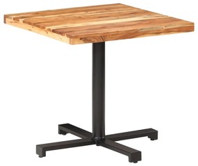 vidaXL Mesa de bistrô quadrada 80x80x75 cm madeira de acácia maciça