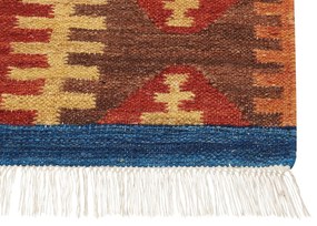 Tapete Kilim em lã multicolor 200 x 300 cm JRVESH Beliani
