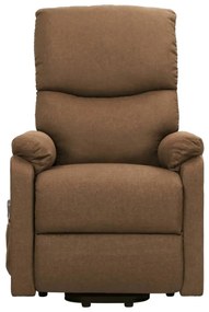 Poltrona de massagens tecido cinzento-acastanhado