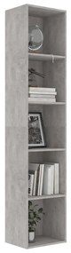 Estante 40x30x189 cm derivados de madeira cinzento cimento