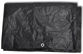 Conjunto capas p/ mobiliário jardim 2 pcs 8 ilhós 180x140 cm