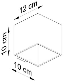 Aplique Candeeiro de parede Vidro RICO Branco