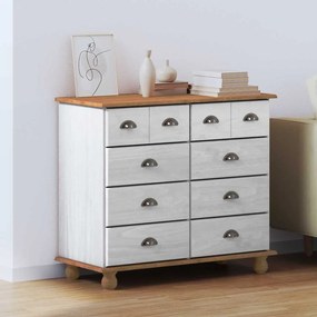 vidaXL Cômoda Branco 91 x 40 x 79 cm Madeira de pinho maciça