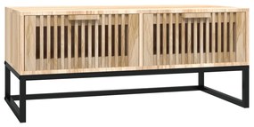 Mesa de centro 80x40x35 cm derivados de madeira e ferro