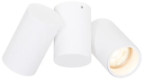 Projetores de teto design branco 2 luzes ajustáveis - Michael Design