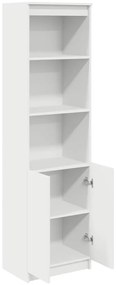 Aparador alto 50x35x180cm derivados de madeira branco