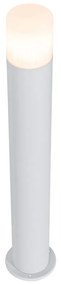 Candeeiro de pé para exterior branco abajur opala 70 cm - Odense Moderno