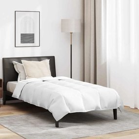 vidaXL Edredão 2 pcs Branco 135 x 200 cm Penugem