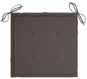 Almofadões p/ cadeiras jardim 4 pcs oxford cinza-acastanhado