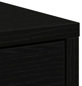 Aparador c/ gavetas e portas 70,5x34x74,5 cm carvalho preto