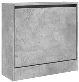 Sapateira 60x21x57 cm derivados de madeira cinzento cimento