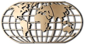Acessório Decorativo de Metal Mt-03 – Dourado – 60 x 120 cm