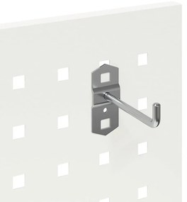 Carro de Ferramentas Branco 65 x 35 x 111 cm Metal