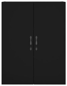 Armário alto 69,5x34x180 cm derivados de madeira preto