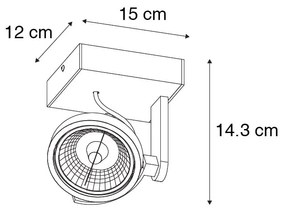 Foco moderno preto - MASTER 111 Moderno