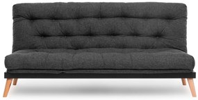 Sofá-cama de 3 Lugares Saki – Cinzento Escuro – 185x92x82 cm