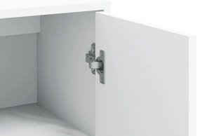 Aparadores 2 pcs 60x31x84 cm derivados de madeira branco