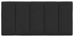 Almofadão de cabeceira 100 cm veludo preto