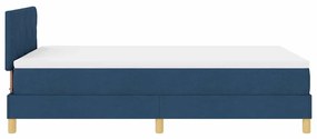 Cama Box com Colchão Azul 120x200 cm Tecido