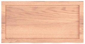 Prateleira de parede 80x40x(2-4) cm carvalho tratado castanho