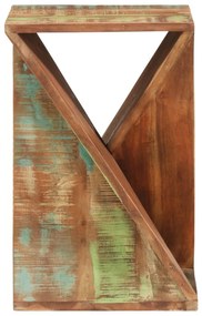 Mesa de apoio 35x35x55 cm madeira recuperada maciça