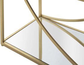 ESTANTE GLAMY 90X38X180 CM DOURADA