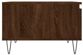 Mesa de centro 55x55x36,5cm derivados madeira carvalho castanho