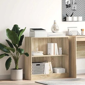 Estante 80x24x75 cm contraplacado carvalho sonoma