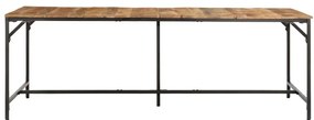 Mesa de jantar 220x90x75 cm madeira de mangueira maciça áspera