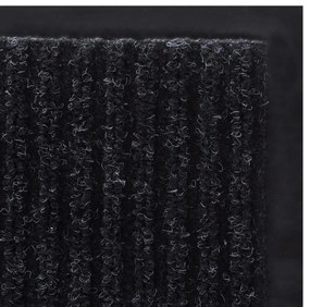 Tapete preto para porta em PVC 90 x 120 cm