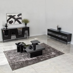 Console Venice – Preto Fumê – 180x80x40 cm