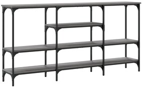 Mesa consola 160x29x80 cm derivados de madeira cinzento sonoma