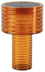 Candeeiro de mesa laranja plástico Incl. LED Solar Recarregável IP44 - Ambar