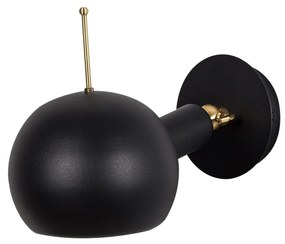 Candeeiro de Parede Sivani – Preto e Cobre – 15 x 23 x 25 cm
