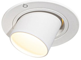 Foco embutido moderno branco GU10 35mm redondo inclinável - Installa Moderno