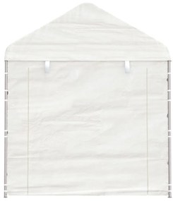 Gazebo com telhado 15,61x2,28x2,69 m polietileno branco