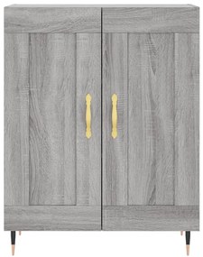 Armário alto 69,5x34x180 cm derivados de madeira sonoma cinza