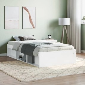 vidaXL Estrutura de cama 100x200 cm branco